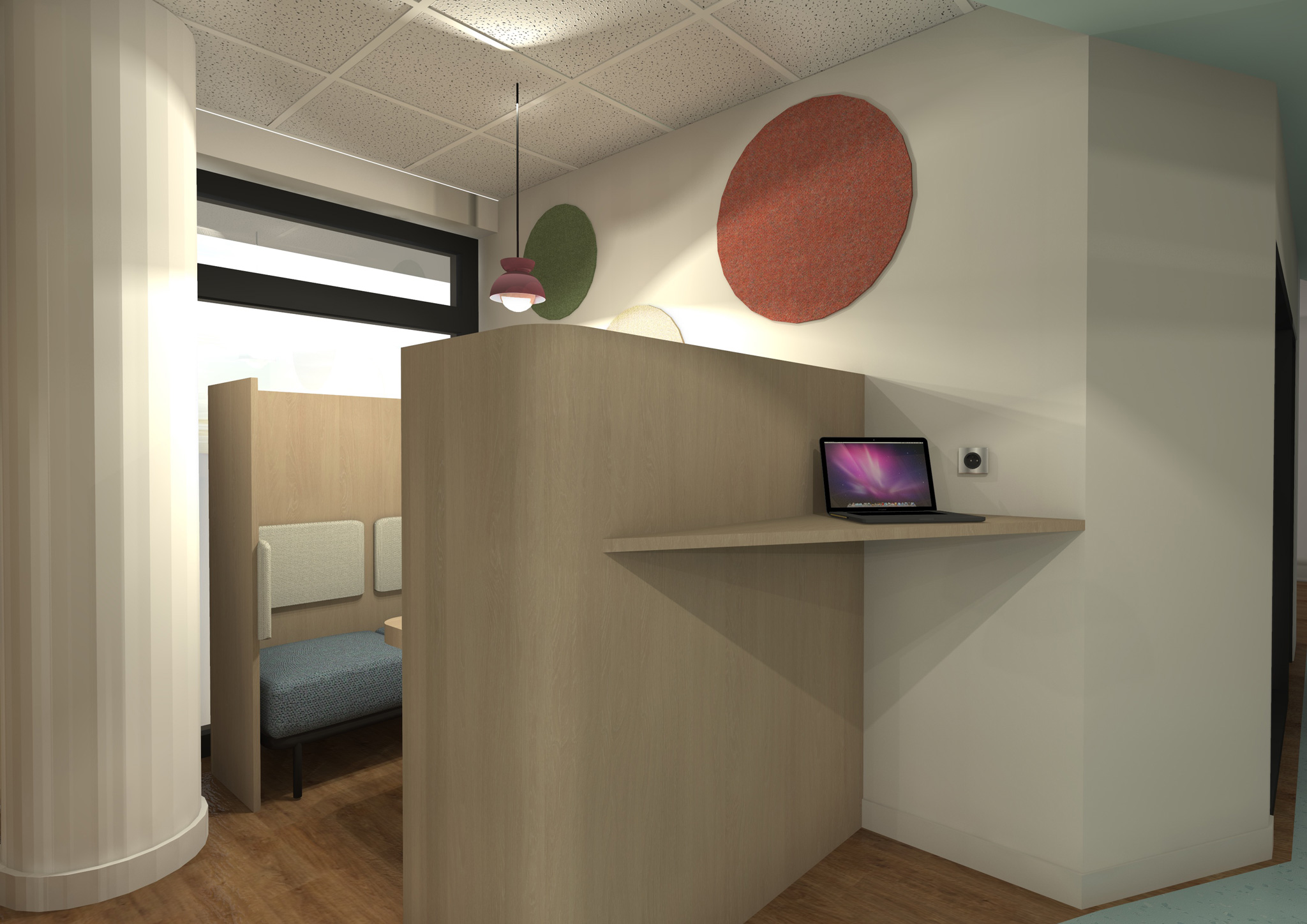 Économie de la construction et suivi de chantier pour l'aménagement d'espaces de bureaux.