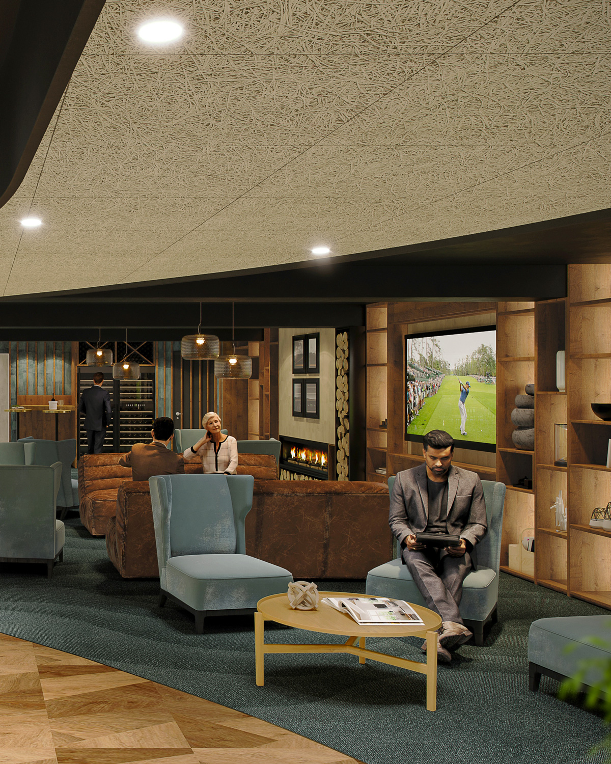 Suite de l'espace détente du golf.